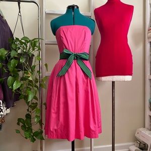 Lilly white label strapless pink dress sz 2